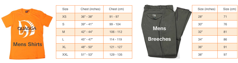 Ladies size guide